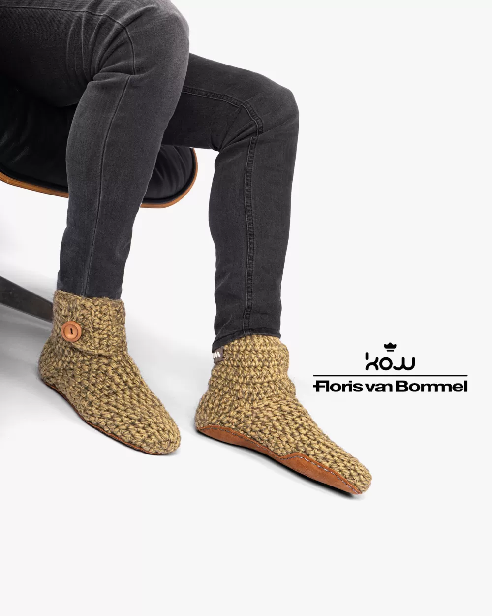 Kingdom of Wow home slippers green*Floris van Bommel Clearance
